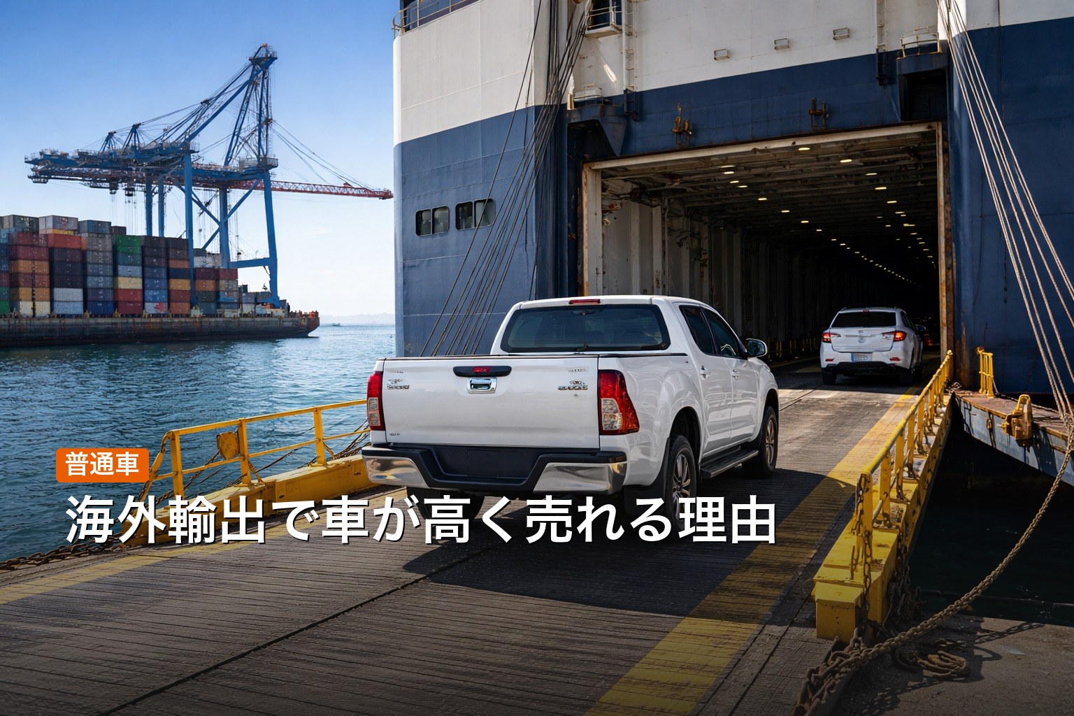 海外輸出で車買取が高くなる理由と高く売れる車種の特徴